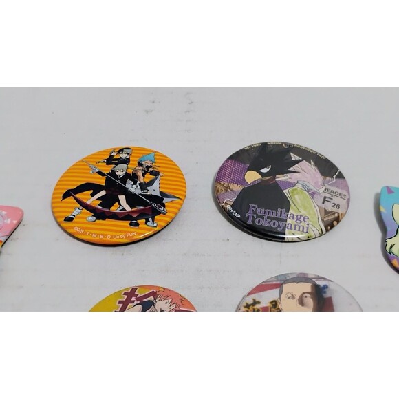 HUGE LOT OF PIN BACK ANIME BUTTONS 17 COUNT FUMIKAGE TOKOYAMI ETC - Picture 8 of 10